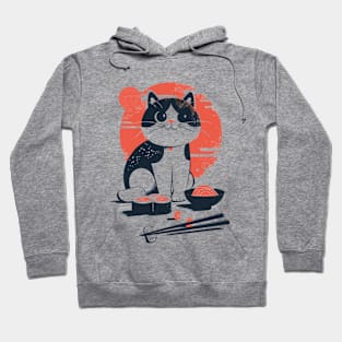 Sushi Lover Cat Hoodie